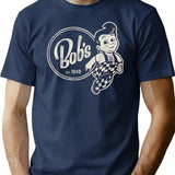 Bob'S Big Kid Worn Out T-Shirt for Men & Women, T-Shirts Graphic Tee - Navy