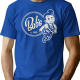 Bob'S Big Kid Worn Out T-Shirt for Men & Women, T-Shirts Graphic Tee - Blue