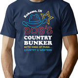 Bob's Country Bunker T-Shirt - Retro Graphic Tee for Men & Women - Navy
