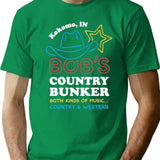 Bob's Country Bunker T-Shirt - Retro Graphic Tee for Men & Women - Green