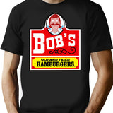 Bob'S Old Fried Burgers T-Shirt for Men & Women, T-Shirts Graphic Tee - Black