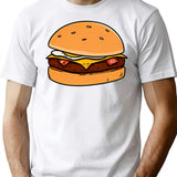 Bob's Practice Burger T-Shirt - Retro Graphic Tee for Men & Women - White