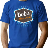 Bob's Your Uncle Funny British Saying T-Shirt - Blue
