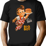 Bob_s Big Boy Burger T-Shirt - Retro Graphic Tee for Men & Women - Black