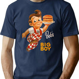Bob_s Big Boy Burger T-Shirt - Retro Graphic Tee for Men & Women - Navy
