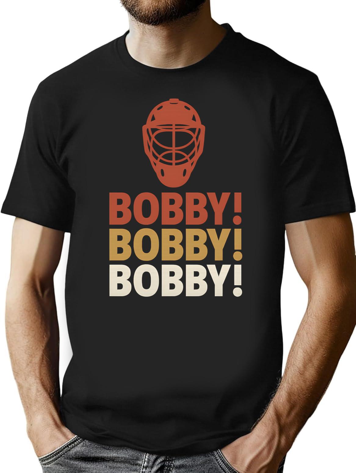 Bobby Bobby Bobby T-Shirt - Retro Graphic Tee for Men & Women - Black