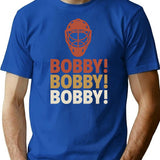 Bobby Bobby Bobby T-Shirt - Retro Graphic Tee for Men & Women - Blue