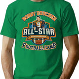 Bobby Boucher All-Star Football Camp Lts Worn T-Shirt for Men & Women, T-Shirts Graphic Tee - Green