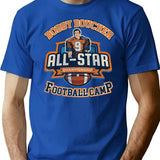 Bobby Boucher All-Star Football Camp Lts Worn T-Shirt for Men & Women, T-Shirts Graphic Tee - Blue