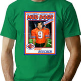 Bobby Boucher Football Trading Card T-Shirt for Men & Women, T-Shirts Graphic Tee - Green