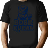 Bobr Kurwa (1) T-Shirt - Retro Graphic Tee for Men & Women - Black