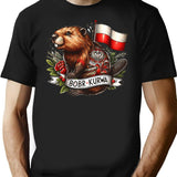 Bobr Kurwa T-Shirt - Retro Graphic Tee for Men & Women - Black