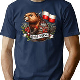 Bobr Kurwa T-Shirt - Retro Graphic Tee for Men & Women - Navy