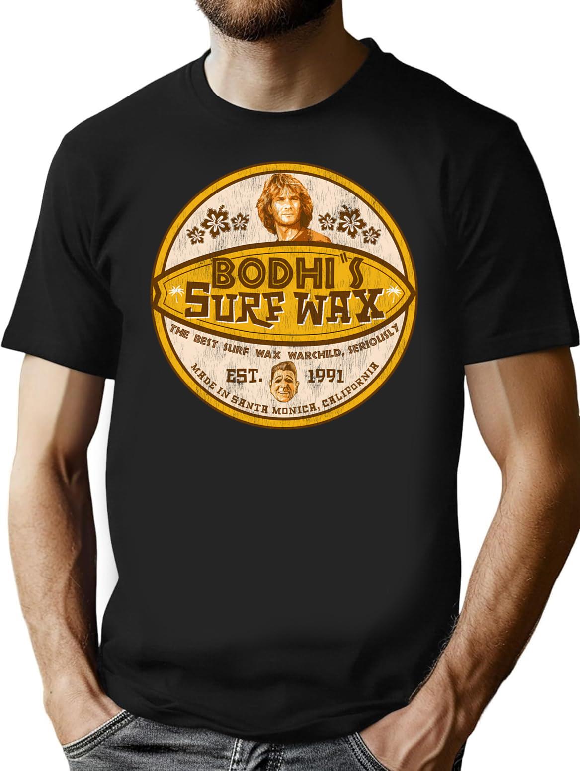 Bodhi'S Surf Wax Worn Label Lts T-Shirt for Men & Women, T-Shirts Graphic Tee - Black
