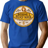 Bodhi'S Surf Wax Worn Label T-Shirt for Men & Women, T-Shirts Graphic Tee - Blue