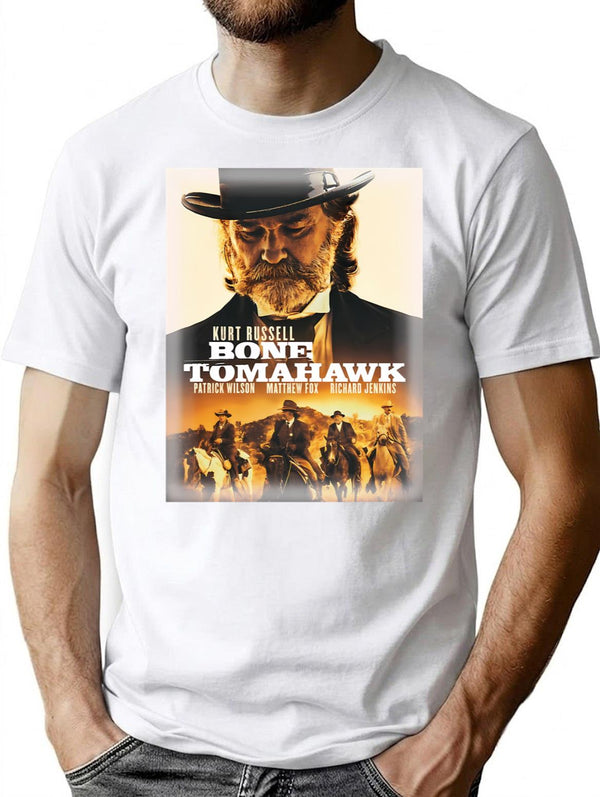Bone Tomahawk T-Shirt for Men & Women, T-Shirts Graphic Tee - White