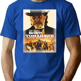 Bone Tomahawk T-Shirt for Men & Women, T-Shirts Graphic Tee - Blue