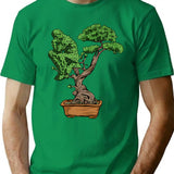 Bonsai Thinking T-Shirt - Retro Graphic Tee for Men & Women - Green