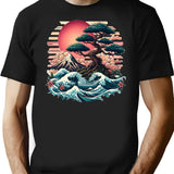 Bonsai T-Shirt - Retro Graphic Tee for Men & Women - Black