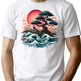 Bonsai T-Shirt - Retro Graphic Tee for Men & Women - White
