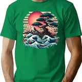 Bonsai T-Shirt - Retro Graphic Tee for Men & Women - Green