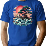 Bonsai T-Shirt - Retro Graphic Tee for Men & Women - Blue