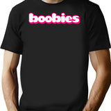 Boobies T-Shirt - Retro Graphic Tee for Men & Women - Black
