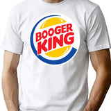 Booger King T-Shirt for Men & Women, T-Shirts Graphic Tee - White