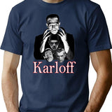 Boris Karloff Master Of Scaremonies Vintage Retro Tribute T-Shirt for Men & Women, T-Shirts Graphic Tee - Navy