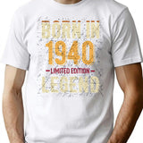 Born In 1940 Limited Edition Legend T-Shirt - White