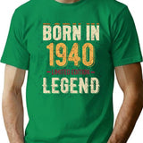Born In 1940 Limited Edition Legend T-Shirt - Green