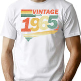Born In 1965 57th Birthday Gift T-Shirt - White