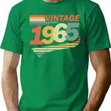 Born In 1965 57th Birthday Gift T-Shirt - Green
