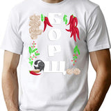 Borsch - Funny Ukraine Food Shirt Ukrainian Vyshyvanka Style T-Shirt - White
