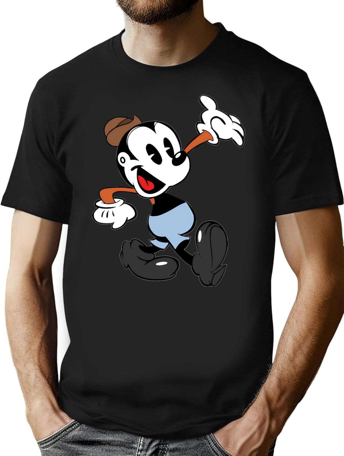 Bosko T-Shirt - Retro Graphic Tee for Men & Women - Black