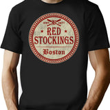 Boston Red Stockings Worn T-Shirt for Men & Women, T-Shirts Graphic Tee - Black