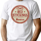 Boston Red Stockings Worn T-Shirt for Men & Women, T-Shirts Graphic Tee - White