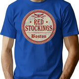 Boston Red Stockings Worn T-Shirt for Men & Women, T-Shirts Graphic Tee - Blue