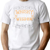 Bourbon Goes In Wisdom Comes Out 6. T-Shirt - White
