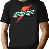 Bourbon Is My Gatorade T-Shirt - Retro Graphic Tee for Men & Women - Black