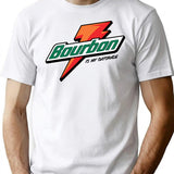 Bourbon Is My Gatorade T-Shirt - Retro Graphic Tee for Men & Women - White