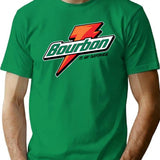 Bourbon Is My Gatorade T-Shirt - Retro Graphic Tee for Men & Women - Green