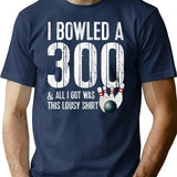 Bowling A 300 Game Bowling Team Shirt Bowler T-Shirt - Navy