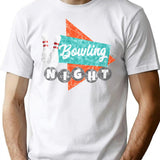 Bowling Night Bowlin Bowling Split Retro Bowling Bowling Birthday Bowling Design Vintage Bowling Bowling Design T-Shirt - White