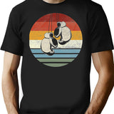 Boxing Classic Vintage Retro Boxsport Kickboxing Fighting T-Shirt - Black