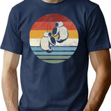 Boxing Classic Vintage Retro Boxsport Kickboxing Fighting T-Shirt - Navy