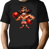 Boxing Legends The Uppercut T-Shirt - Retro Graphic Tee for Men & Women - Black