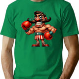 Boxing Legends The Uppercut T-Shirt - Retro Graphic Tee for Men & Women - Green