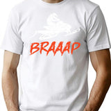 Braaap Snowmobile Braap Motor Sled Ii T-Shirt - White
