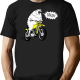 Braap Motocross Funny Dirtbike Comic Motorcycle T-shirt - Black
